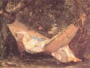 Courbet, Gustave The Hammock china oil painting reproduction